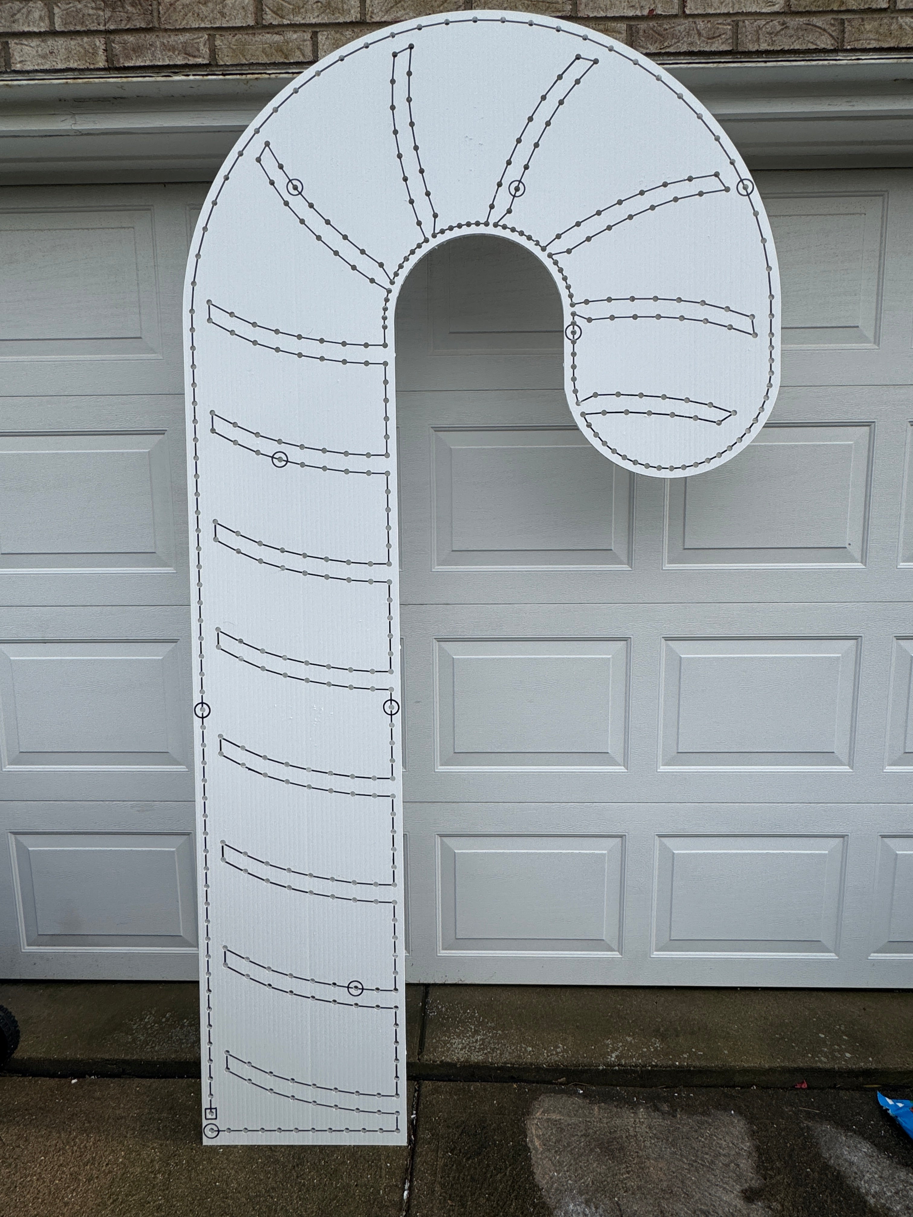GIANT Striped Candy Cane (7.5')