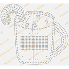 Hot Chocolate Cup (Gingerbread Man or Candy Cane)