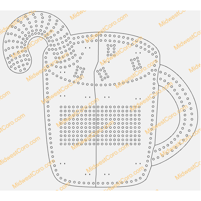 Hot Chocolate Cup (Gingerbread Man or Candy Cane)