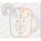 Hot Chocolate Cup (Gingerbread Man or Candy Cane)