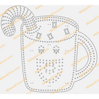 Hot Chocolate Cup (Gingerbread Man or Candy Cane)
