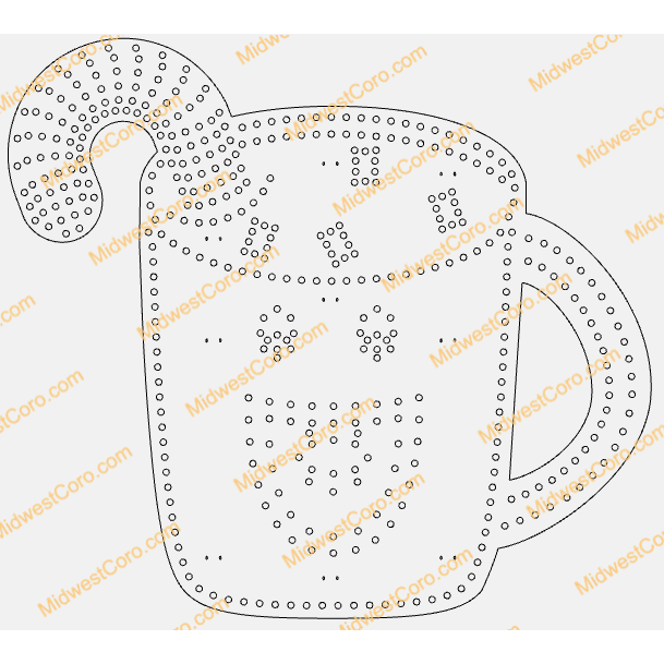 Hot Chocolate Cup (Gingerbread Man or Candy Cane)