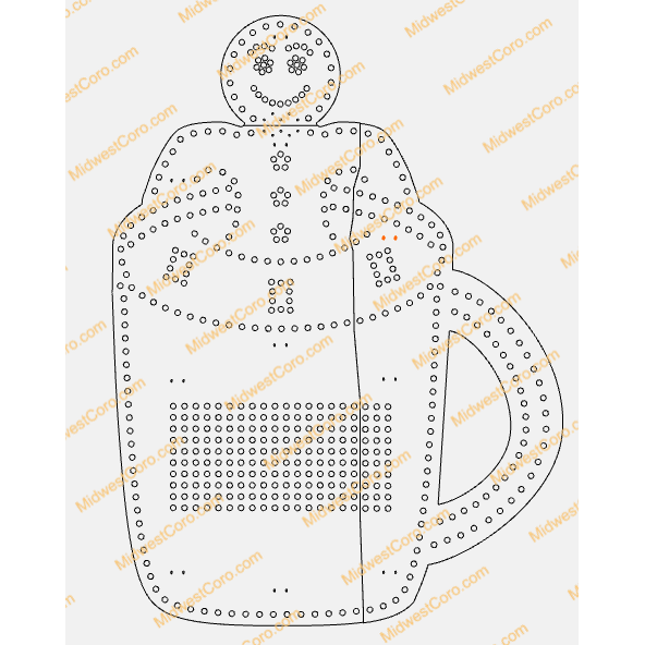 Hot Chocolate Cup (Gingerbread Man or Candy Cane)