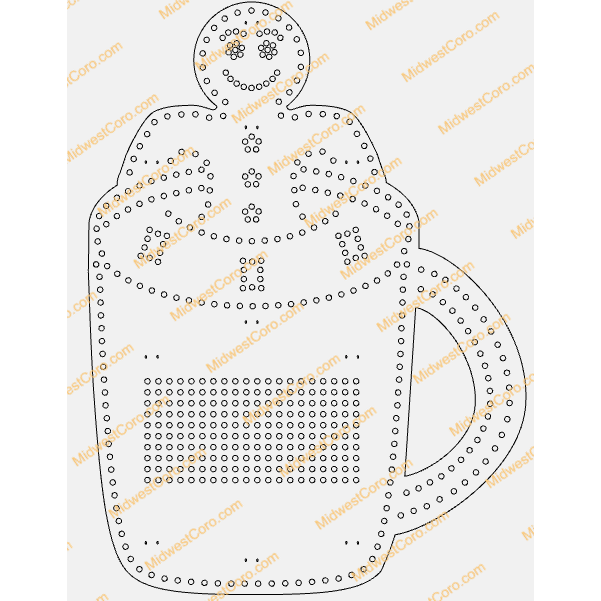 Hot Chocolate Cup (Gingerbread Man or Candy Cane)