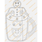 Hot Chocolate Cup (Gingerbread Man or Candy Cane)