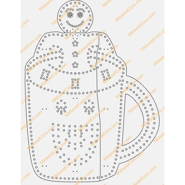 Hot Chocolate Cup (Gingerbread Man or Candy Cane)