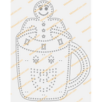 Hot Chocolate Cup (Gingerbread Man or Candy Cane)