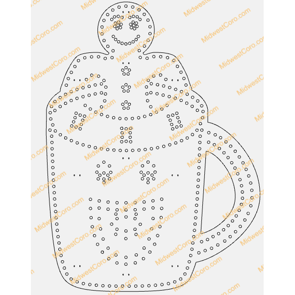 Hot Chocolate Cup (Gingerbread Man or Candy Cane)