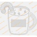 Hot Chocolate Cup (Gingerbread Man or Candy Cane)