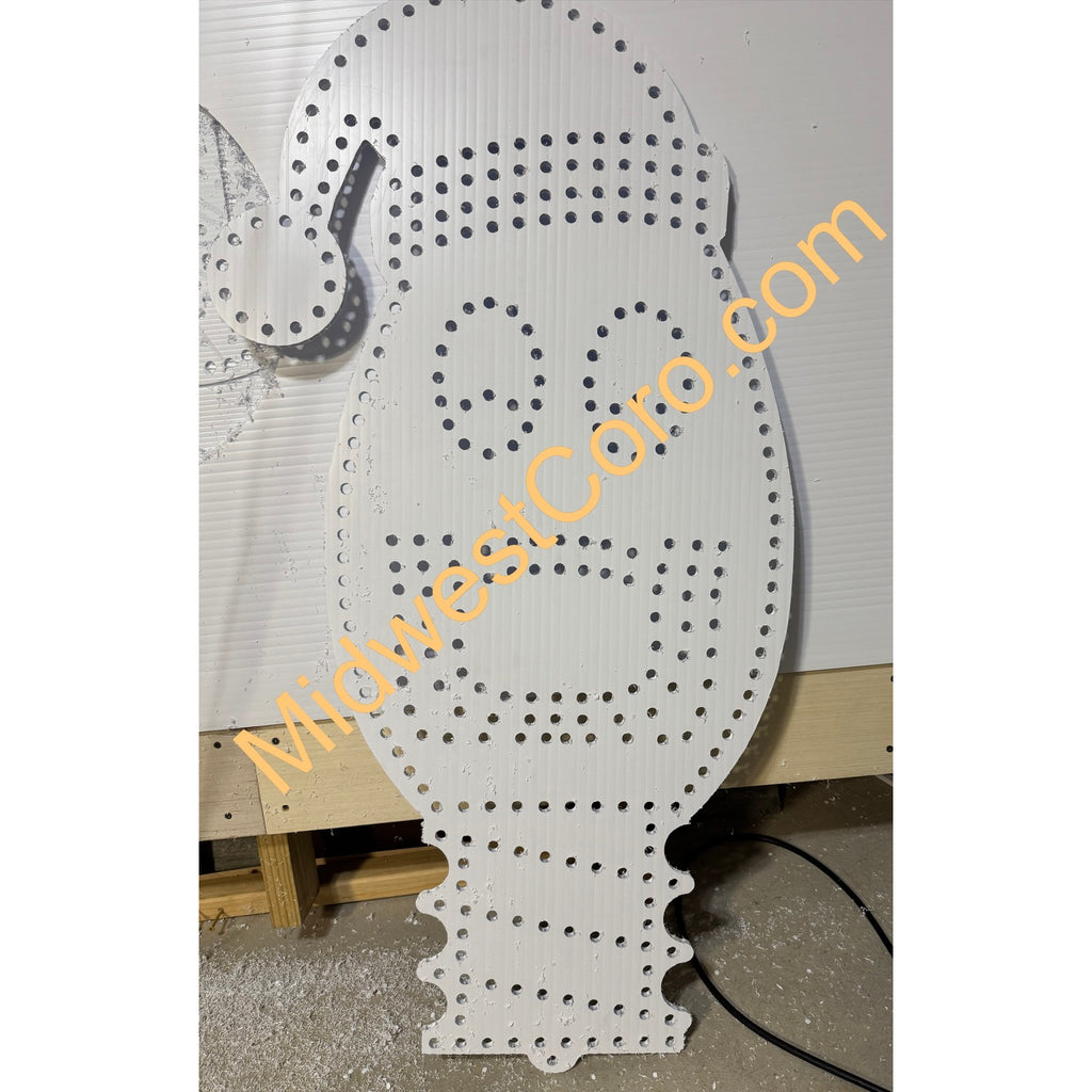 Light Bulb - Upright with Santa Hat