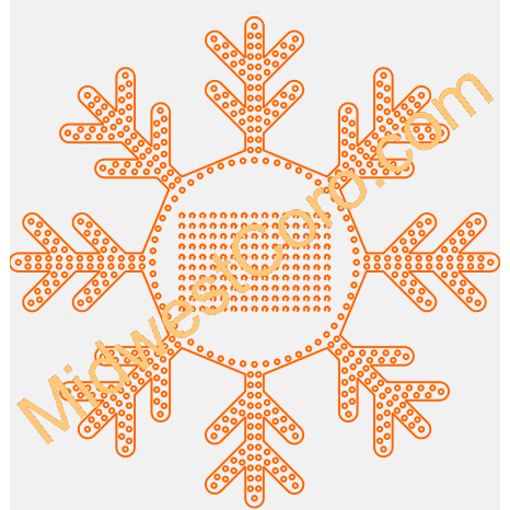 Snowflake - 8 Point - Double Layer with Matrix