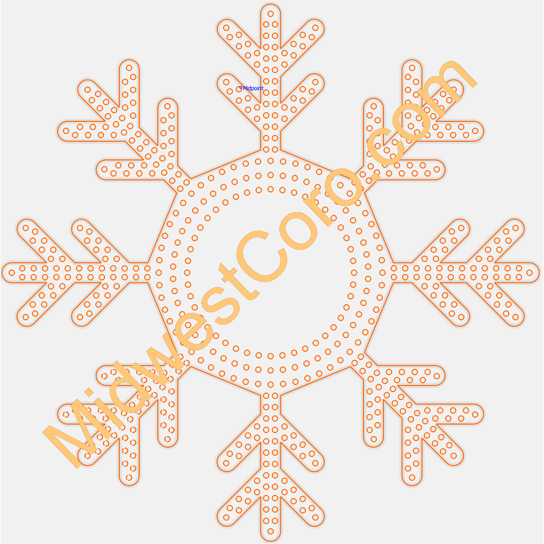 Snowflake - 8 Point - Double Layer